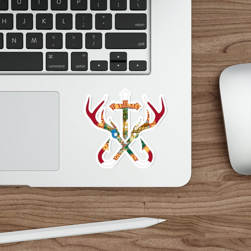 FL logo die cut sticker 4”