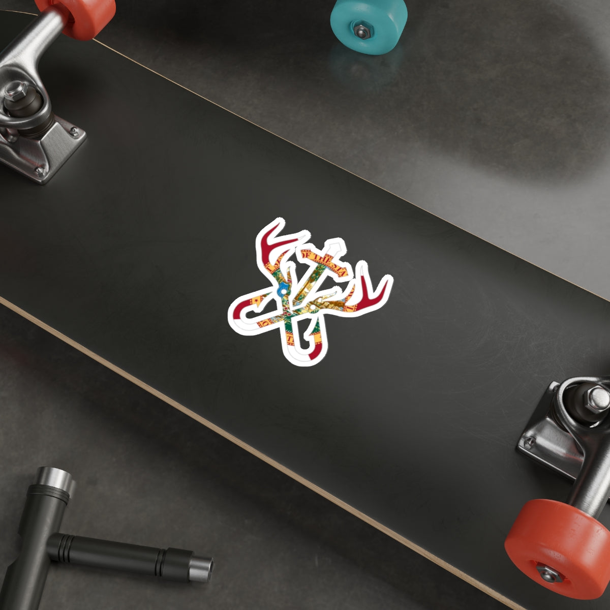FL logo die cut sticker 4”